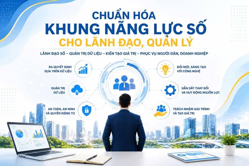 Chuẩn hóa khung năng lực số cho lãnh đạo, quản lý