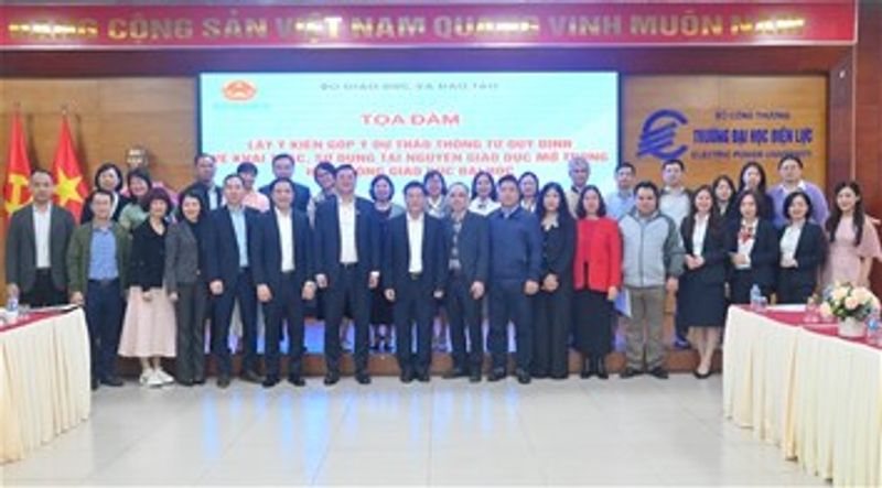 Tọa đàm lấy ý kiến góp ý dự thảo Thông tư quy định về khai thác, sử dụng tài nguyên giáo dục mở trong hoạt động giáo dục đại học